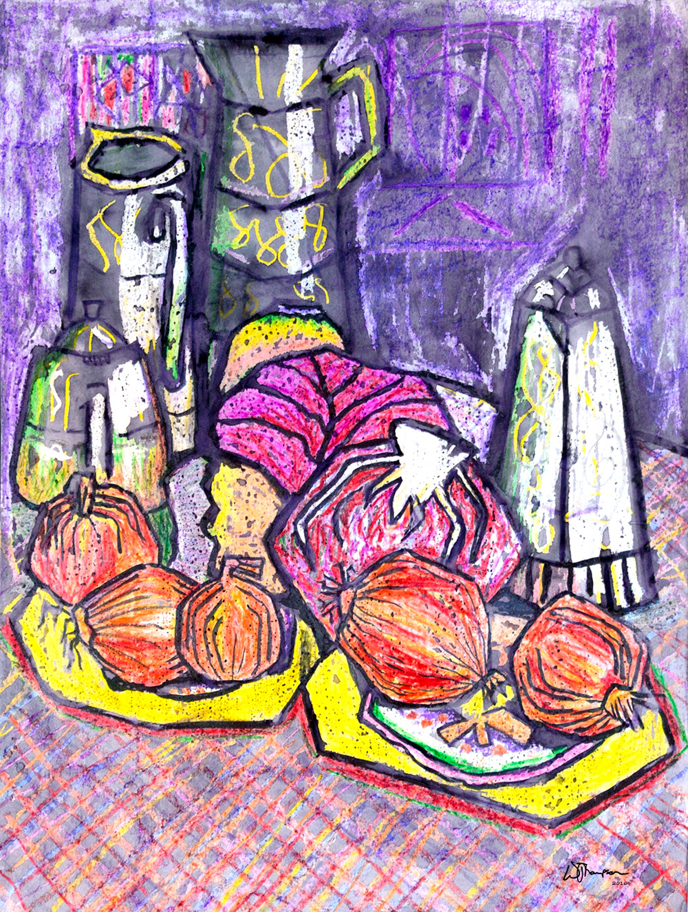 Still Life with Red Cabbage
